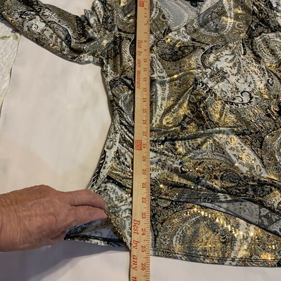 Collection by Dressbarn size 1X woman asymmetrical pullover blouse - Picture 9 of 10